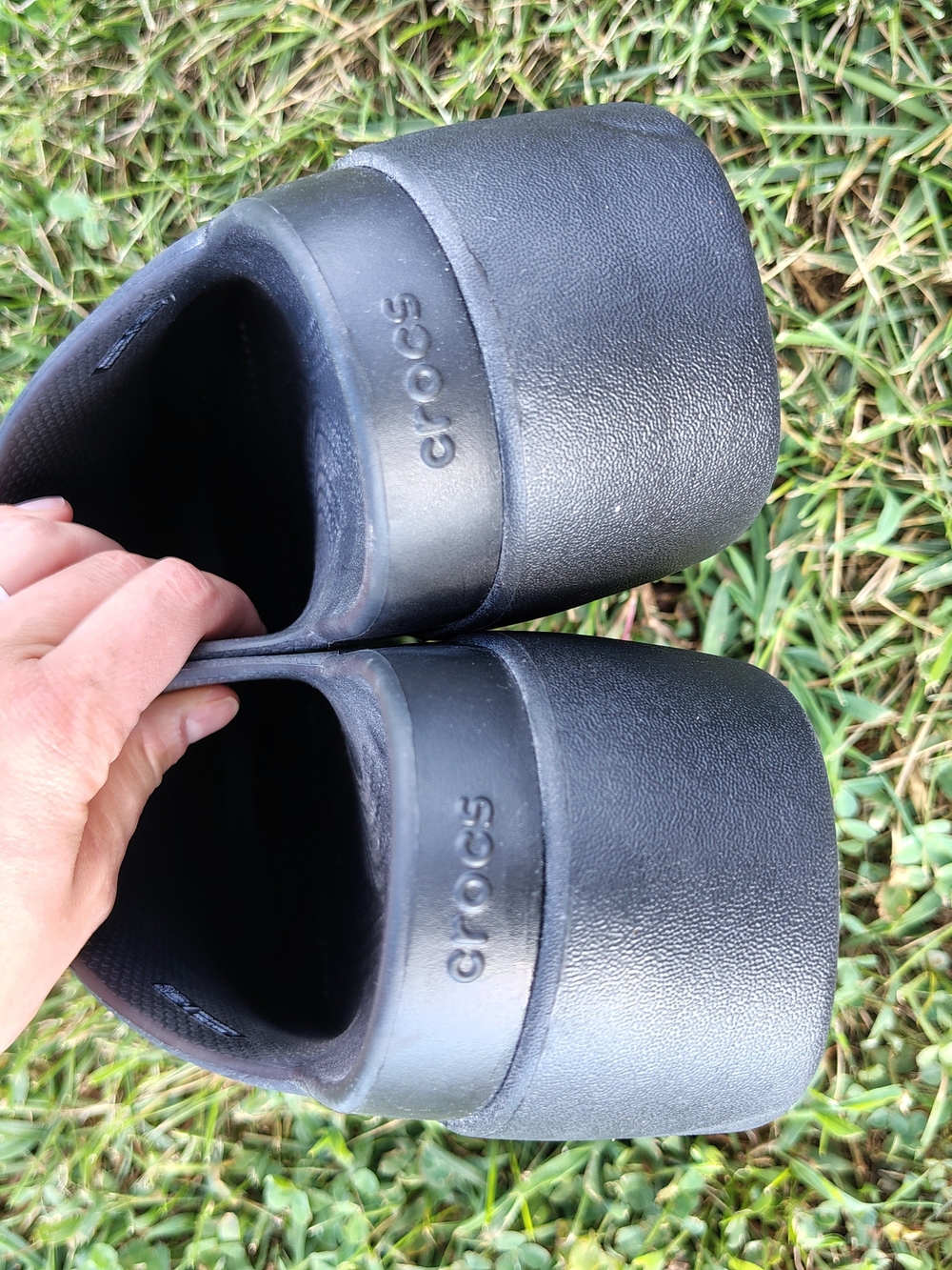 Crocs Classic Platform Clog - Black 9 Women's - Picture 7 of 9